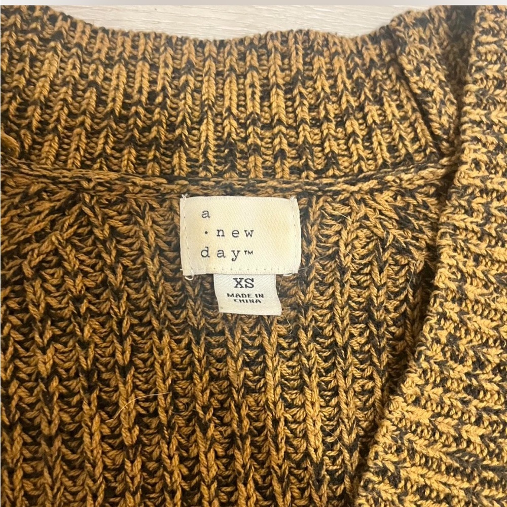 NWOT a new day target Brown Button-Up Women's Sweater - Picture 4 of 5
